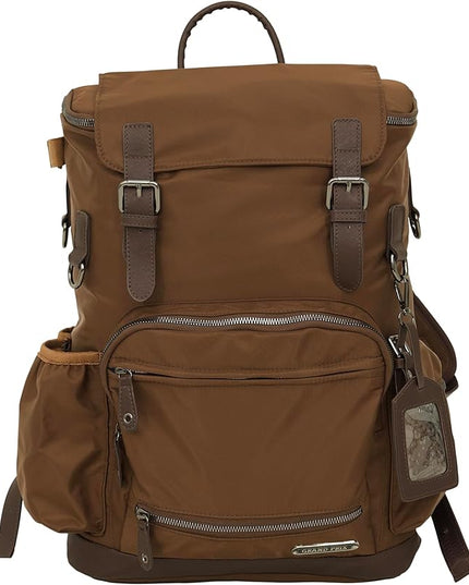 Grand Prix Deluxe Equestrian Backpack, Water-Repellent Riding Gear Bag with Boot Compartment and Organizer Pockets, Brown
