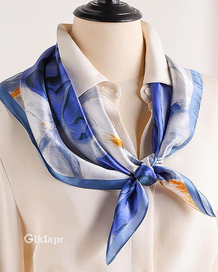 Satin Bandana Headscarf for Women Silky Hair Scarves for Fashion Lightweight