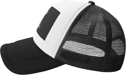 Cute Flag Baseball Cap for Men Women Mesh Trucker Hat Adjustable Patriotic Snapback Baseball Hat for Sports Running