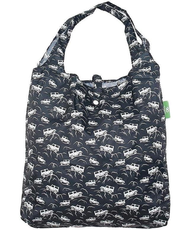 ECO CHIC Foldable Reusable Grocery Bags - Lightweight, Recycled & Reusable Shopping Bag - Waterproof Packable Tote