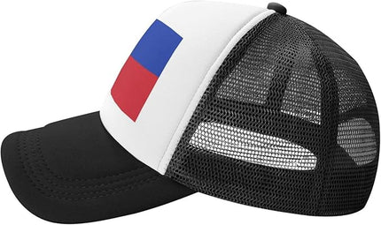 Cute Flag Baseball Cap for Men Women Mesh Trucker Hat Adjustable Patriotic Snapback Baseball Hat for Sports Running