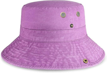 Hot Summer Bucket Hat - Trendy Cotton Sun Hat for Beach, Golf, Fishing - Fun Outdoor Vacation Boonie for Men and Women
