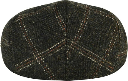 VOBOOM Men's Herringbone Flat Ivy Newsboy Hat Wool Blend Gatsby Cabbie Cap