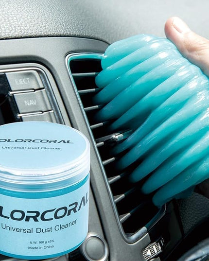 ColorCoral Car Cleaning Gel Universal Gel for Car Vent Cleaner Cleaning Putty Auto Detailing Car Interior Dust Cleaning Kit for Auto Seat, Christmas Stocking Stuffers for Adults Men Women Kid 160g