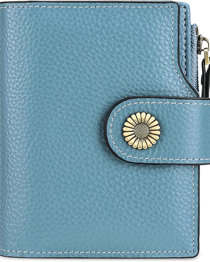 FALAN MULE Small Wallet for Women Leather Bifold Compact Small Womens Wallet with RFID Blocking