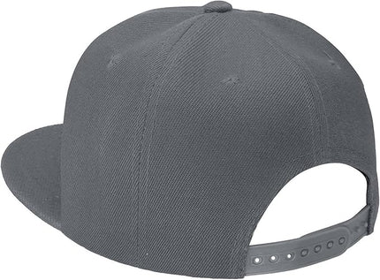 Classic Snapback Hat Cap Hip Hop Style Flat Bill Blank Solid Color Adjustable Size