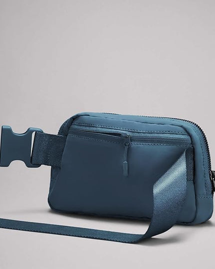 YOSHUYUKI Mini Crossbody Belt Bag - Waterproof Fanny Pack for Women, Fashionable Running Belt Pouch in Navy Blue