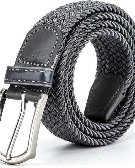 Braided Canvas Woven Elastic Stretch Belts for Men/Women/Junior with Multicolored