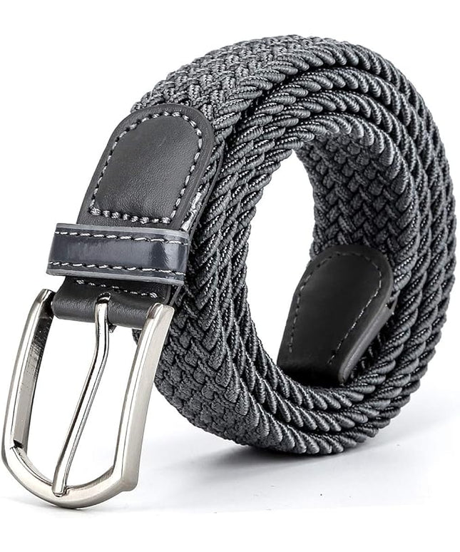 Braided Canvas Woven Elastic Stretch Belts for Men/Women/Junior with Multicolored