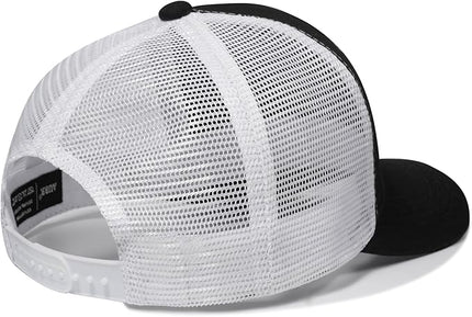 AURR American Flag Trucker Hat, Patriotic Baseball Cap for Men & Women, Breathable Mesh Adjustable Snapback, USA Flag Patch