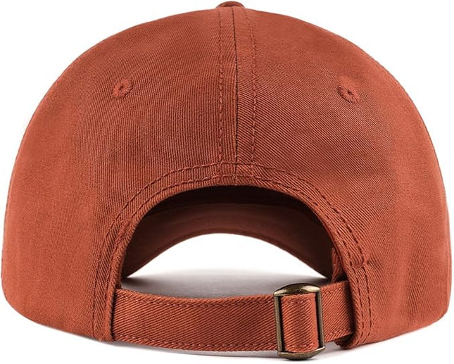 Zylioo XL XXL Oversize Baseball Cap, 100% Cotton Adjustable Dad Hat for Big Heads 23.5"-25.5", Soft Crown Large Size Cap