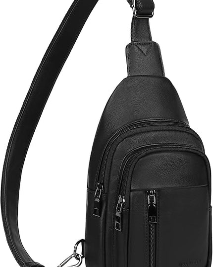 MASINTOR Sling Bag for Women - Crossbody Bags Fanny Pack with Vegan Leather - Adjustable Sling Backack for Travel