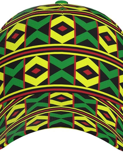 African Ethnic Tribal Style Baseball Cap for Men Women, Fashion Adjustable African Hat Casual Trucker Hats Sun Caps