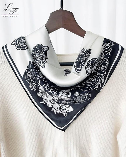 Satin Bandanas Head Scarf For Women Hair Scarves Accessories Lightweight Fashion Wrap Neck Silk Sleeping Headscarf