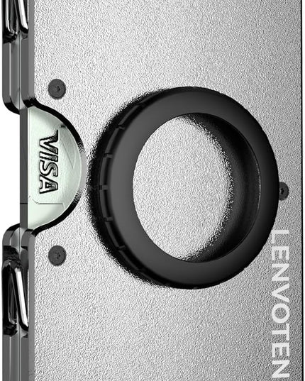 Lenvoten Extra Durable Hinged Minimalist Wallet for Men | Slim Metal RFID Blocking Wallet | Credit Card Holder & Money Clip Holds 20 Cards | Premium Scratch-Resistant Finish | Ideal Gift for Men