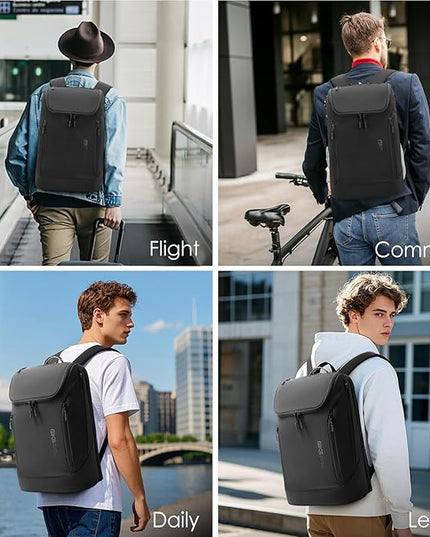 BANGE Commute backpack can hold 15.6 inch laptop,Flight approved carry on backpack for men and woman