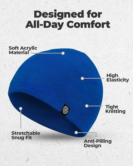 Original Beanie Cap - Soft Knit Beanie Hat - Warm and Durable