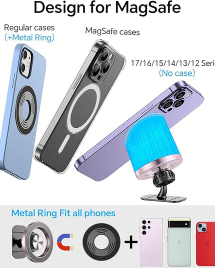 Kaistyle for Magsafe Car Mount【20 Strong Magnets】Magnetic Phone Holder for Car Phone Holder Mount Dash Mounted Holders Cell Phone Holders for Your Car Accessories for Women Men for iPhone 17 16 15 14