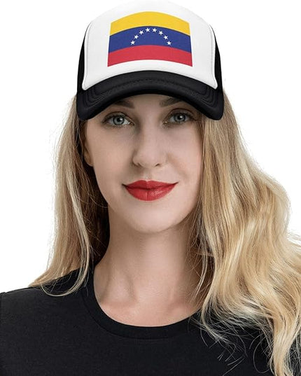 Cute Flag Baseball Cap for Men Women Mesh Trucker Hat Adjustable Patriotic Snapback Baseball Hat for Sports Running