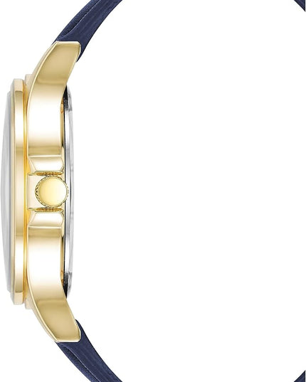 Amazon Essentials Men's Easy to Read 42mm Leather Band Analog Watch