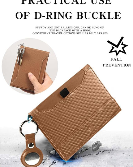 Passport Holder for Travel Essentials, RFID Blocking PU Leather Passport Wallet Cover Card holder Case Passport Book Holders for Women and Men, Brown