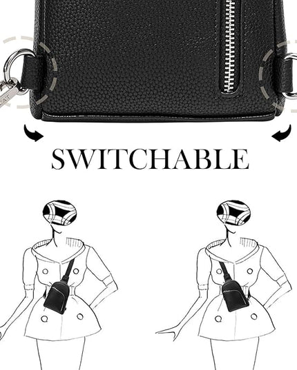 INICAT RFID Blocking Sling Bag Anti Theft Crossbody Bags Women Valentine's Day Gifts Travel Purses Vegan Leather