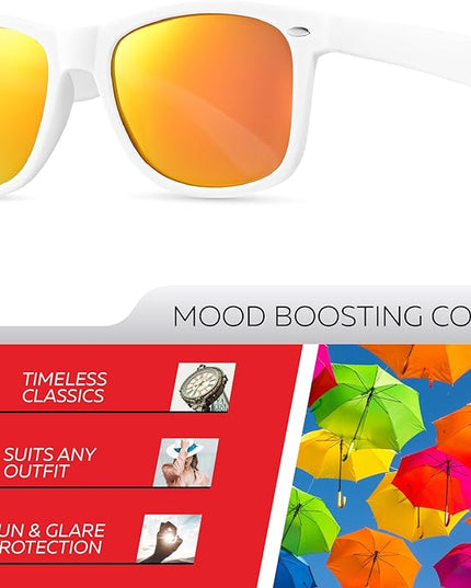 Retro Rewind Polarized Sunglasses for Men and Women - UV Protection Classic Sun Glasses