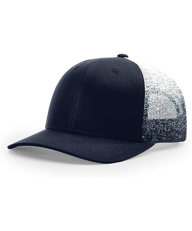 Richardson 112 Trucker Hat - Premium Adjustable Snapback Hat - Structured Six Panel Richardson Blank Caps