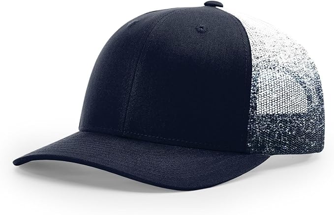 Richardson 112 Trucker Hat - Premium Adjustable Snapback Hat - Structured Six Panel Richardson Blank Caps