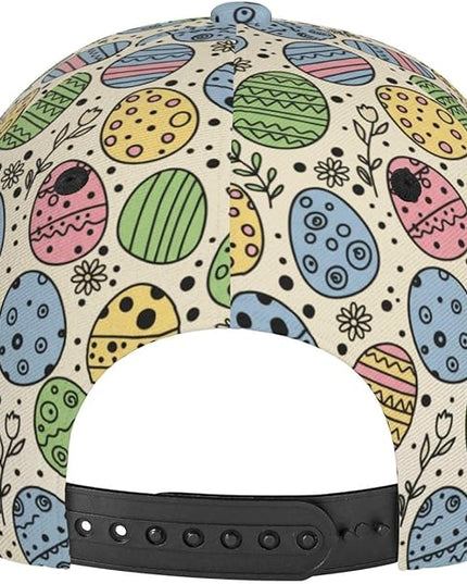 Easter Baseball Cap,Rabbit Eggs Baseball Hat,Fashion Snapback Hats Outdoor Trucker Hat for Women Men