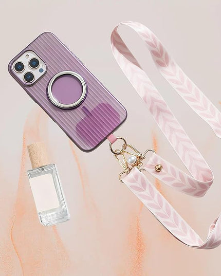 Phone Lanyard Crossbody, Cell Phone Lanyard for Around The Neck Adjustable Phone Strap, Anti Theft Cute Lanyard for iPhone Case ID Holder Keys Phone Accessories Travel Essential