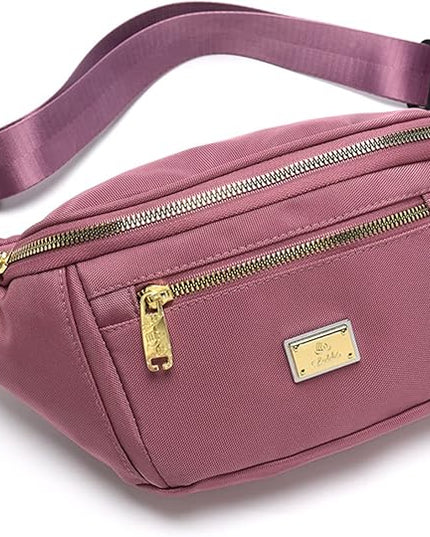 DAITET Crossbody Fanny Pack for Men&Women,Large Waist Bag & Hip Bum Bag with Adjustable Strap for Outdoors Workout Traveling Casual Running Hiking Cycling