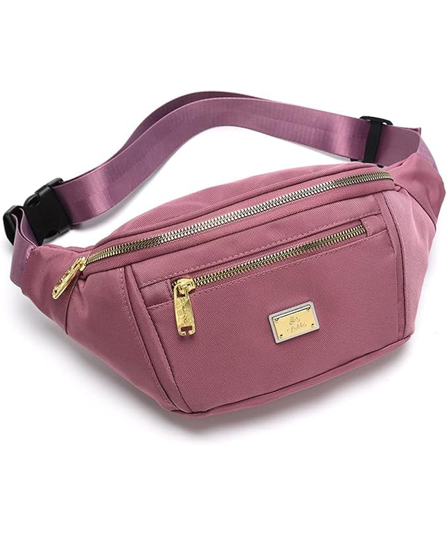 DAITET Crossbody Fanny Pack for Men&Women,Large Waist Bag & Hip Bum Bag with Adjustable Strap for Outdoors Workout Traveling Casual Running Hiking Cycling
