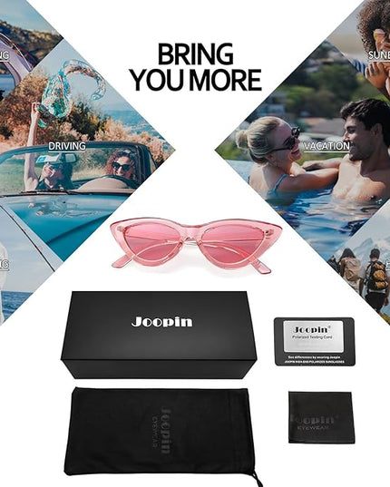 Joopin Polarized Cat Eye Sunglasses for Women Vintage Cateye Sun Glasses UV400 Protection