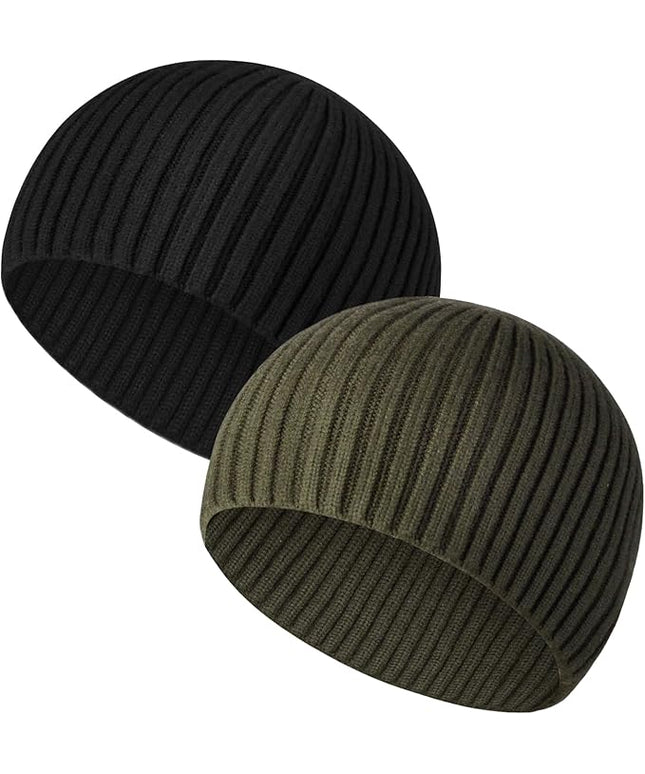 Heniho Winter Wool Beanies for Men Women, Warm Plain Toboggan Hats Ski Running Knit Skull Cap