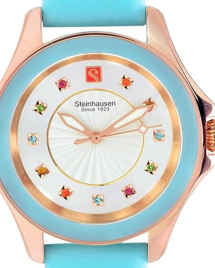 Steinhausen Arbon Collection Stainless Steel Silicone Interchangable Band Women's Watch