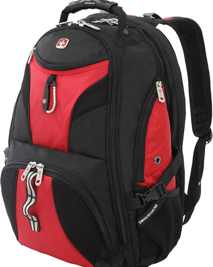 SwissGear 1900 Scansmart TSA 17-Inch Laptop Backpack, Black/Red