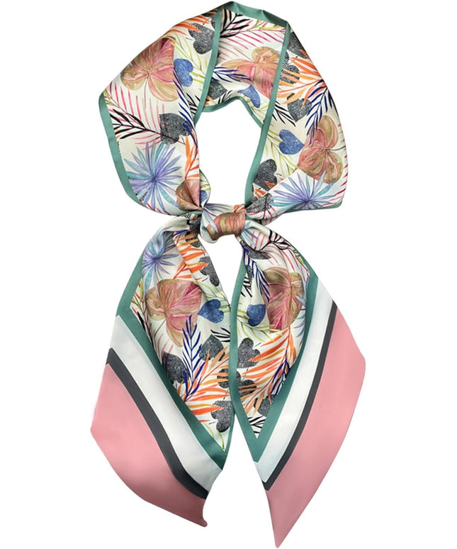 Dailyacc Hair Scarf for Women Fashion Silky Satin Headscarf Wrap Breathable Lightweight Neck Scarves For Handbag