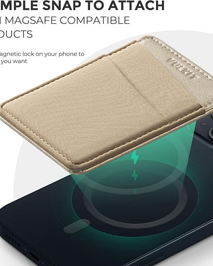 VULKIT Magnetic Phone Wallet for MagSafe- RFID Blocking - Card Holder Wallet for iPhone 16/15/14/13/12 Series & Phone Case with MagSafe