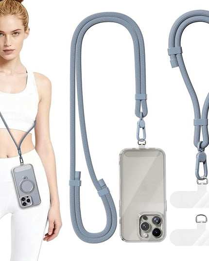 4 Pack Phone Lanyard & Wrist Strap, Cell Phone Lanyard for Around The Neck Adjustable Phone Strap for Most Smartphones