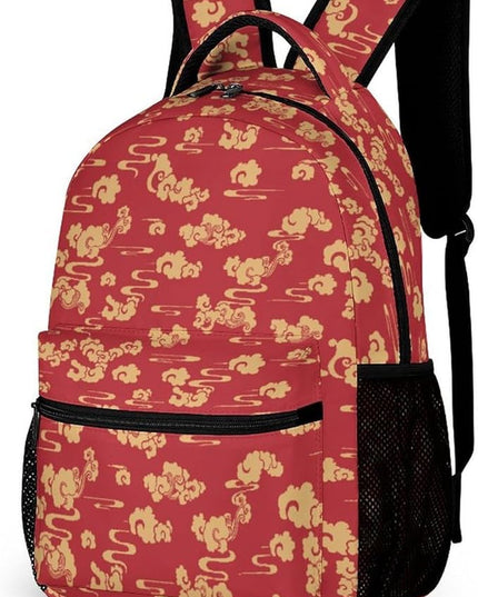Fashion Chinese Magic Cloud Print Backpack Lightweight Large Capacity Laptop Daybag for Travel Work