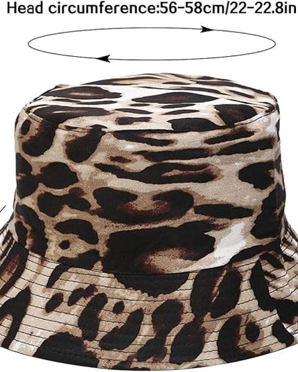 XYIYI Cute Bucket Hat Beach Fisherman Hats for Women, Reversible Double-Side-Wear