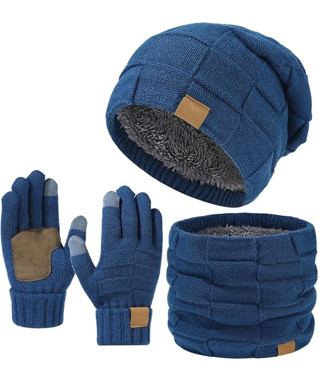 Beanie for Men and Women, Cuffed Knitted Fleece Lined Soft Warm Running Cycling Ski Hats Stocking Beanies Skull Cap