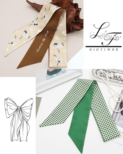Purse Scarf Handbags For Women Skinny Hair Neck Accessories Scarves With Bag Scarfs Handle Fashion Lightweight