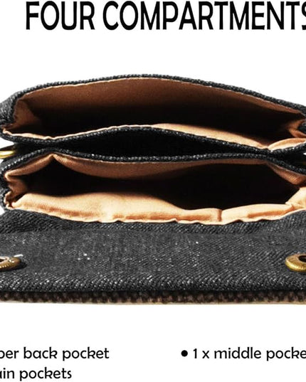 Women's Small Crossbody Bags Canvas Cellphone Purse Coin Pouch Wallet Mini Shoulder Handbags Wristlet Clutch
