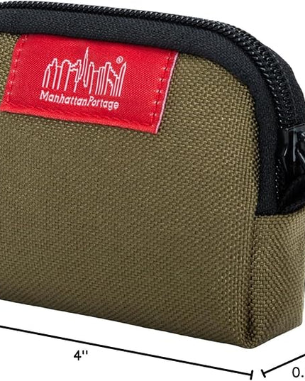 Manhattan Portage Coin Purse With Zipper Closure Pouch Eclectic Colors Credit Card ID Card Jewelry Keys Water Resistant Gift 1000D CORDURA® Everyday Carry