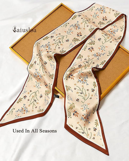 Purse Scarf For Handbags Head Scarves For Women's Hair Bags Scarfs Long Skinny Scarves Fashion Silky