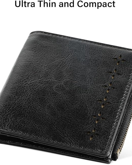 Lavemi Ultra Thin Small Compact Leather Womens Girls Wallets RFID Blocking Credit Card Holder for Women