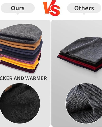 OZERO Winter Beanie Daily Hat - Thermal Polar Fleece Ski Stocking Skull Cap for Men and Women