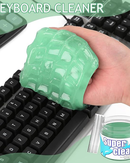 Car Cleaning Gel Car Cleaning Putty Car Putty Car Interior Cleaner Car Slime Car Detailing Kit Car Accessories Gifts for Men Women Stocking Stuffers Green